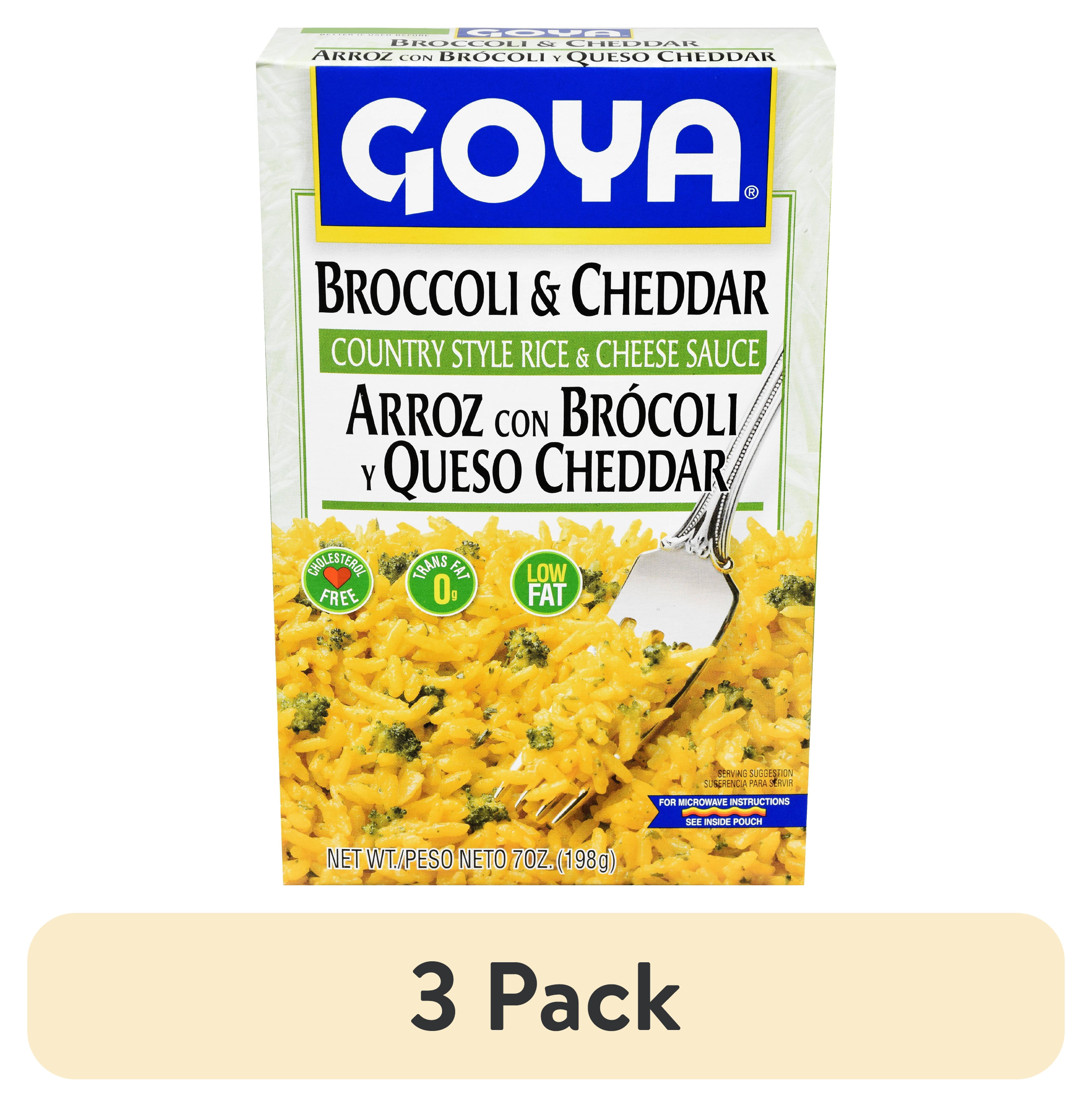 (3 pack) Goya Broccoli And Cheese Rice Mix 7 oz