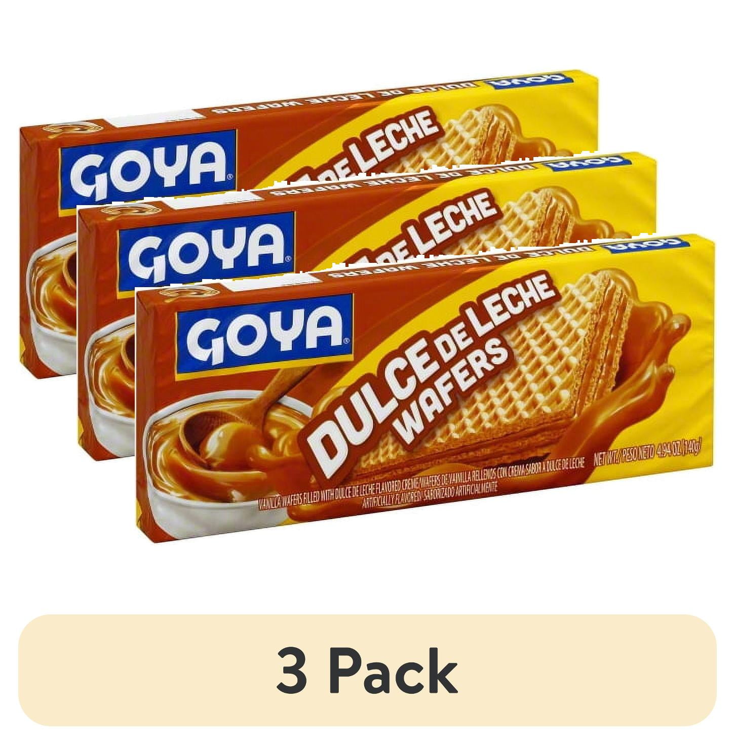 (3 pack) Goya Dulce de Leche Wafers, 4.94 oz