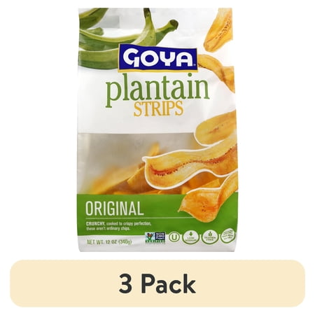 (3 pack) GOYA Plantain Strips, 12oz