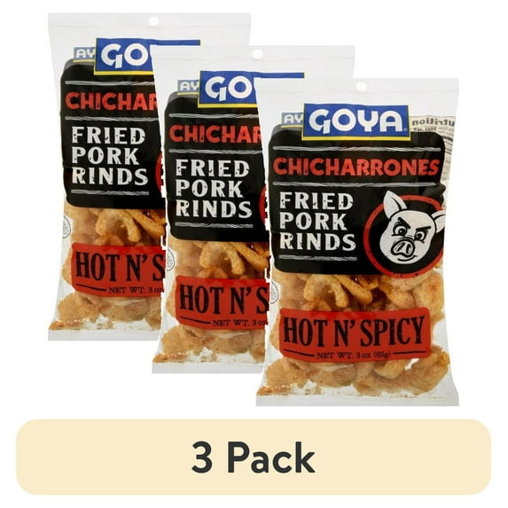 (3 pack) Goya Pork Rinds, 3 oz