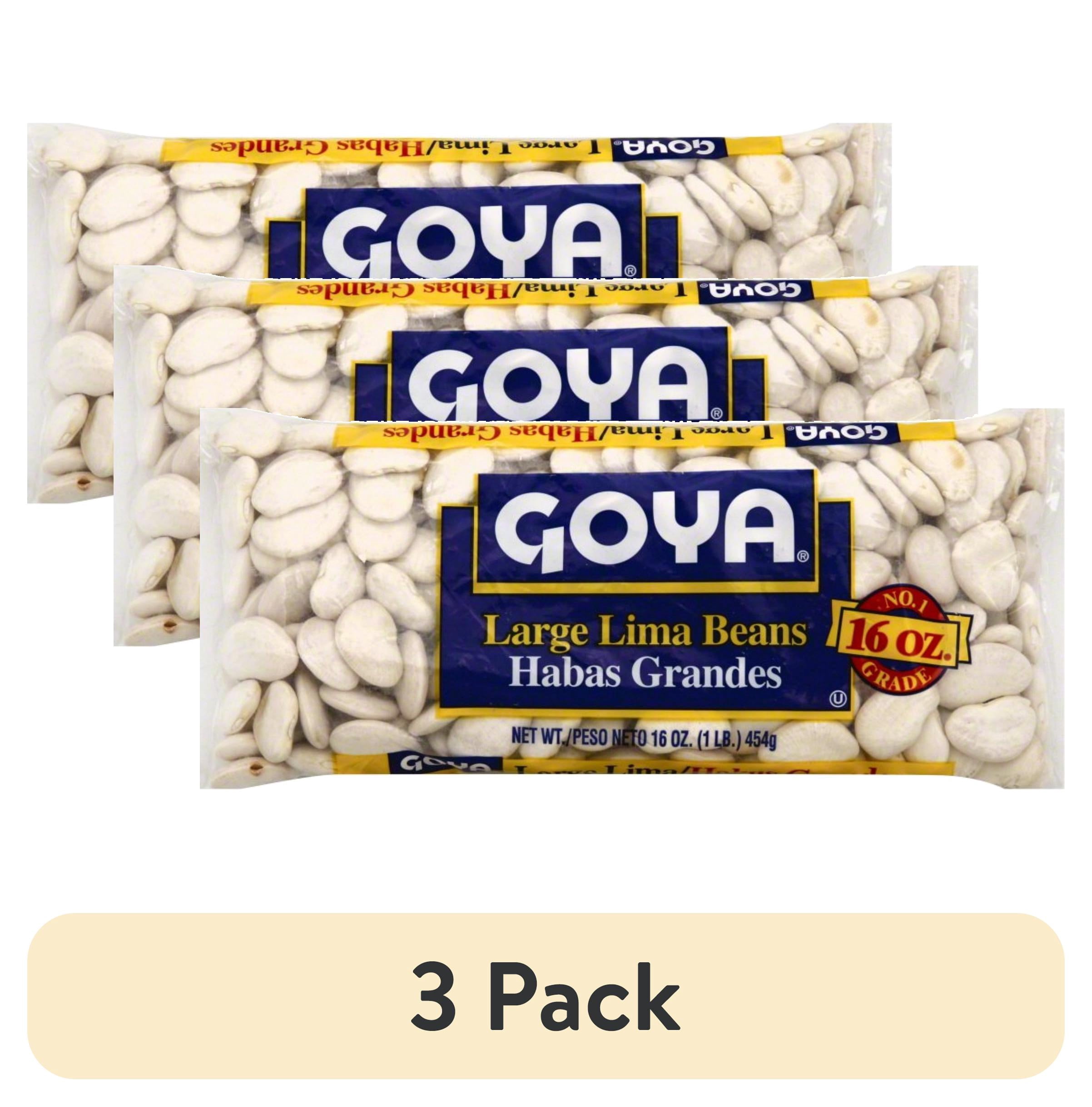(3 pack) Goya Large Lima Beans, 16 oz
