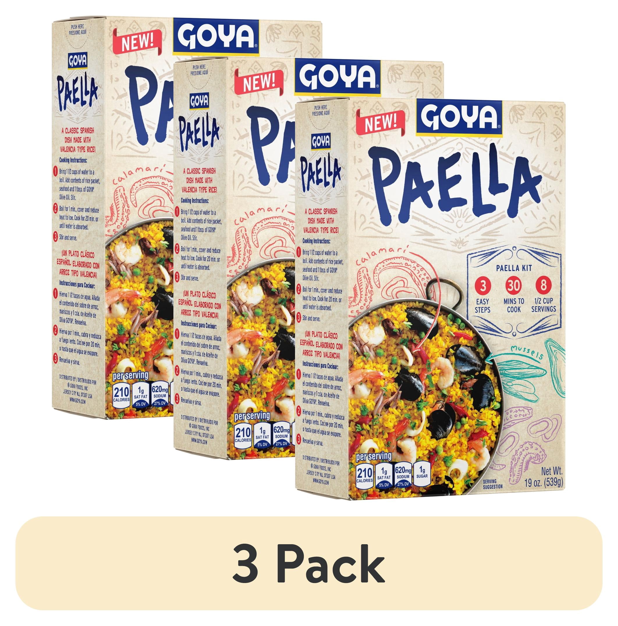 (3 pack) Goya Paella Rice Mix 19 oz.