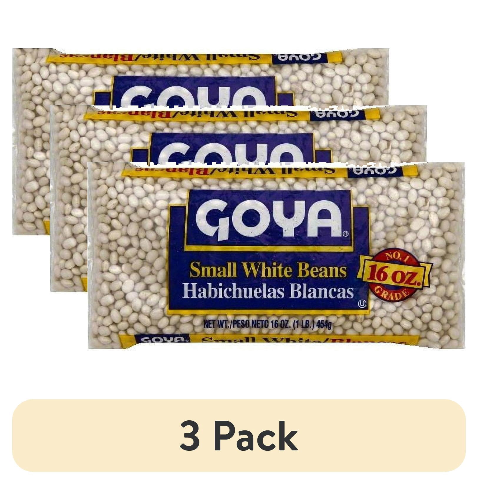 (3 pack) Goya Small White Beans, 15.5 oz