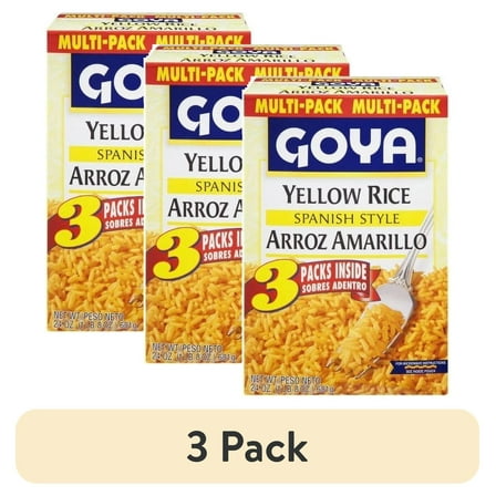 (3 pack) Goya Yellow Rice, Spanish Style, 21 Oz
