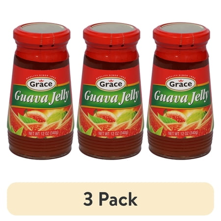 (3 pack) Grace Guava Jelly, 12oz Jar