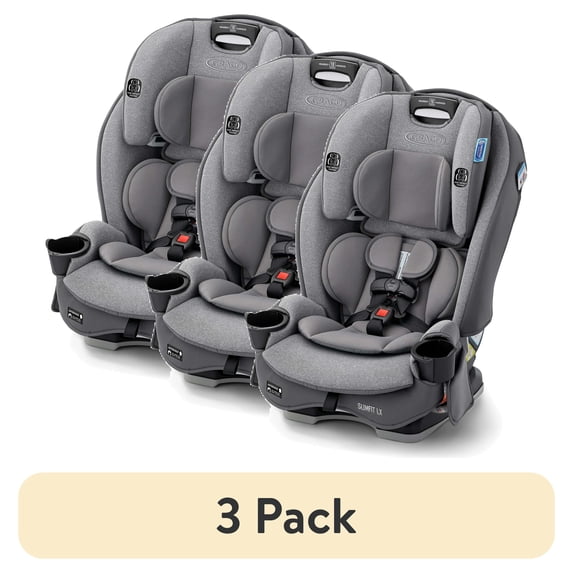 (3 pack) Graco SlimFit LX 3-in-1 Convertible Car Seat, Shaw