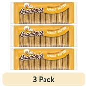 (3 pack) Grandma’s Mini Cookies, Sandwich Crème Cookies Peanut Butter Flavored, 3.245oz Cookie Bag, (Single Pack) (Packaging May Vary)​
