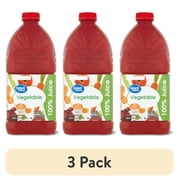 (3 pack) Great Value 100% Vegetable Juice, 64 fl oz