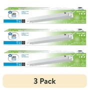 3 pack Great Value 2ft LED Grow Light, 14W Full Spectrum, Linkable with Integrated Receptacle up to 10 Units - Single Pack