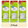 thumbnail image 1 of (3 pack) Great Value 30 gal Large Clear Drawstring Trash Bags, 20 Count, 1 of 9