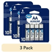 (3 pack) Great Value Alkaline AA Batteries, 8 Count