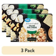 (3 pack) Great Value Artisan Crafted Macaroni and Cheese, Italian Five Cheese, 12 oz (Shelf Stable)