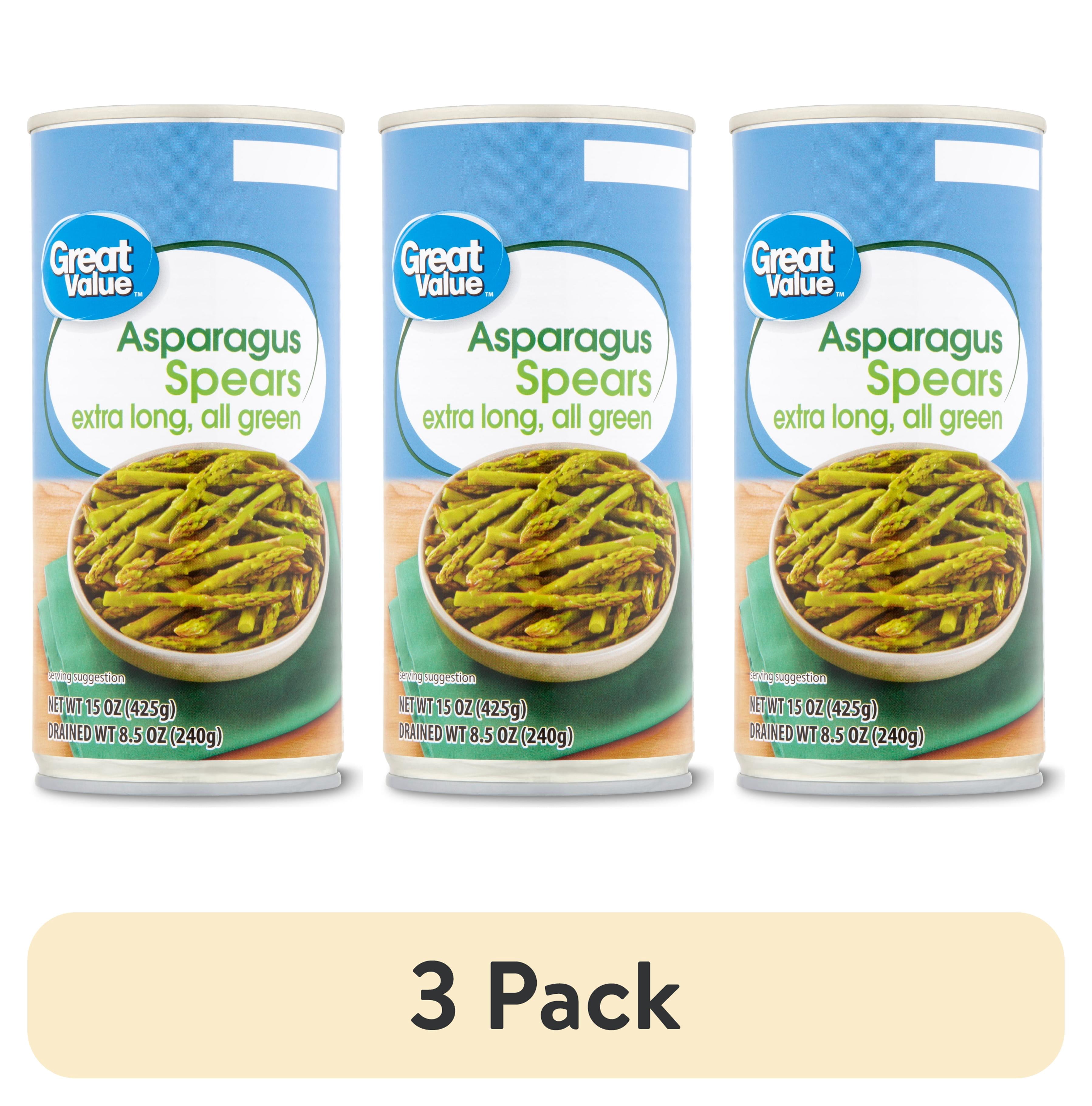 (3 pack) Great Value Asparagus Spears, 15 oz