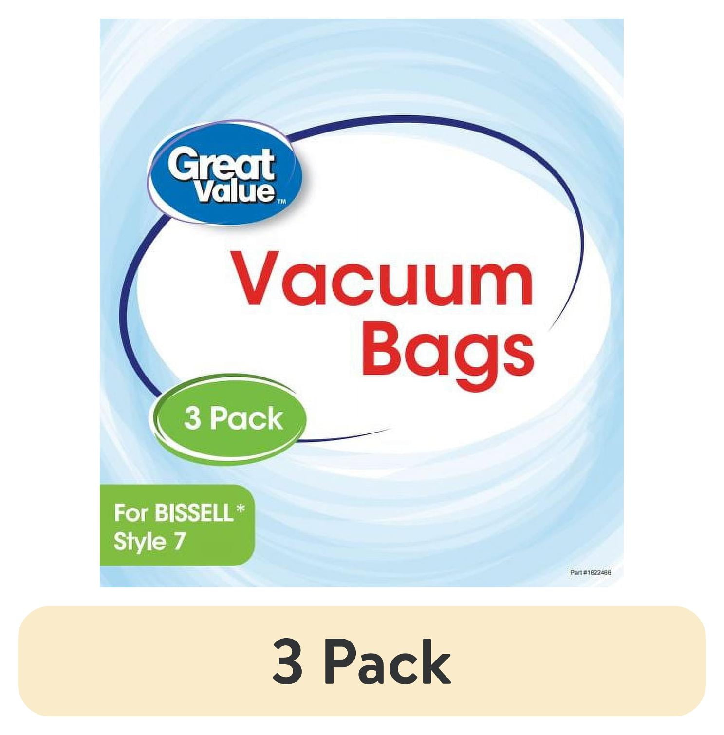 (3 pack) Great Value Upright Vacuum Cleaner Bags Compatible With Bissell 2329 (3 Pack)