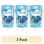 (3 pack) Great Value Blue Cookie Icing, 7 oz