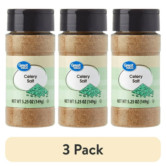 (3 pack) Great Value Celery Salt, 5.25 oz