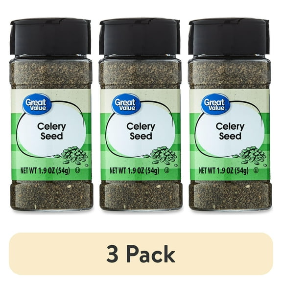 (3 pack) Great Value Celery Seed, 1.9 oz