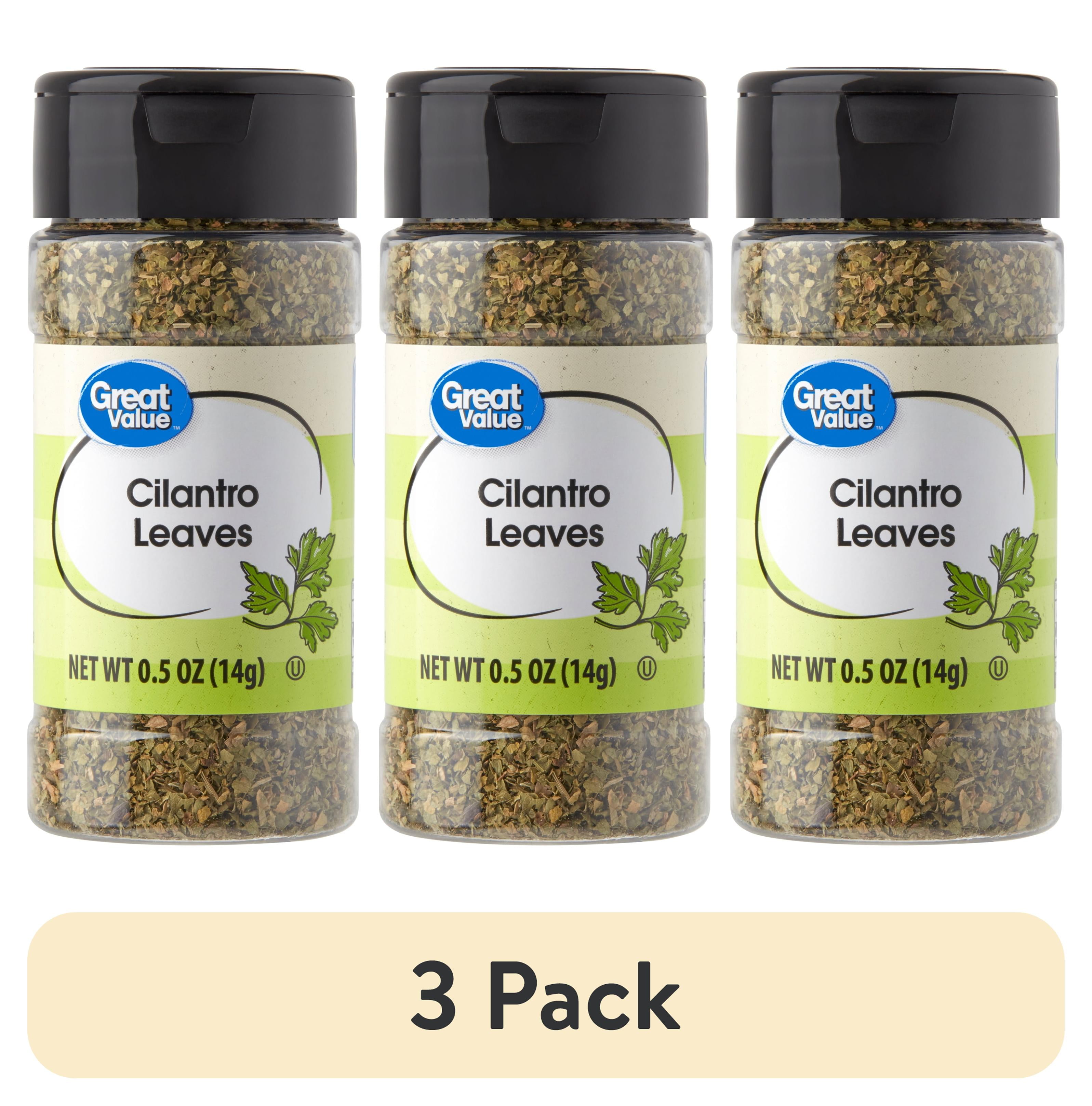 (3 pack) Great Value Cilantro Leaves, 0.5 oz