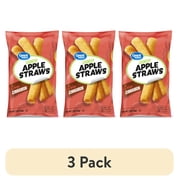 (3 pack) Great Value Cinnamon Apple Straws, 7 oz Bag