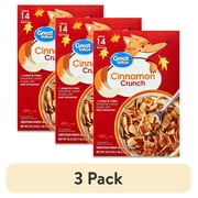 (3 pack) Great Value Cinnamon Crunch Breakfast Cereal, 20.25 oz