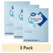 (3 pack) Great Value Coarse Kosher Salt, 48 oz