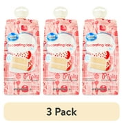 (3 pack) Great Value Decorating Icing, Red, 8 oz