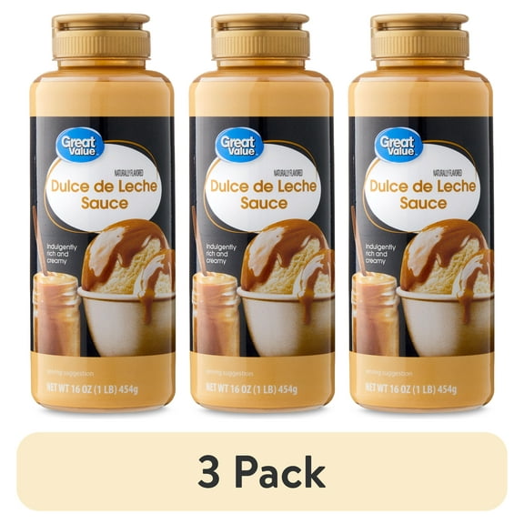 (3 pack) Great Value Dulce de Leche Sauce