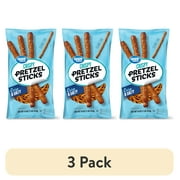 (3 pack) Great Value Fat Free Crispy Pretzel Sticks, 16 oz Bag