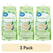 (3 pack) Great Value Green Decorating Icing, 8 oz