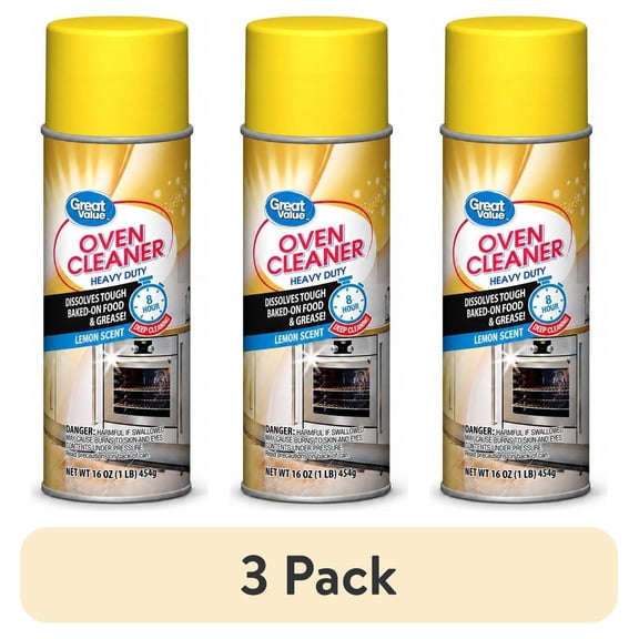 (3 pack) Great Value Oven Cleaner Heavy Duty, 16 oz