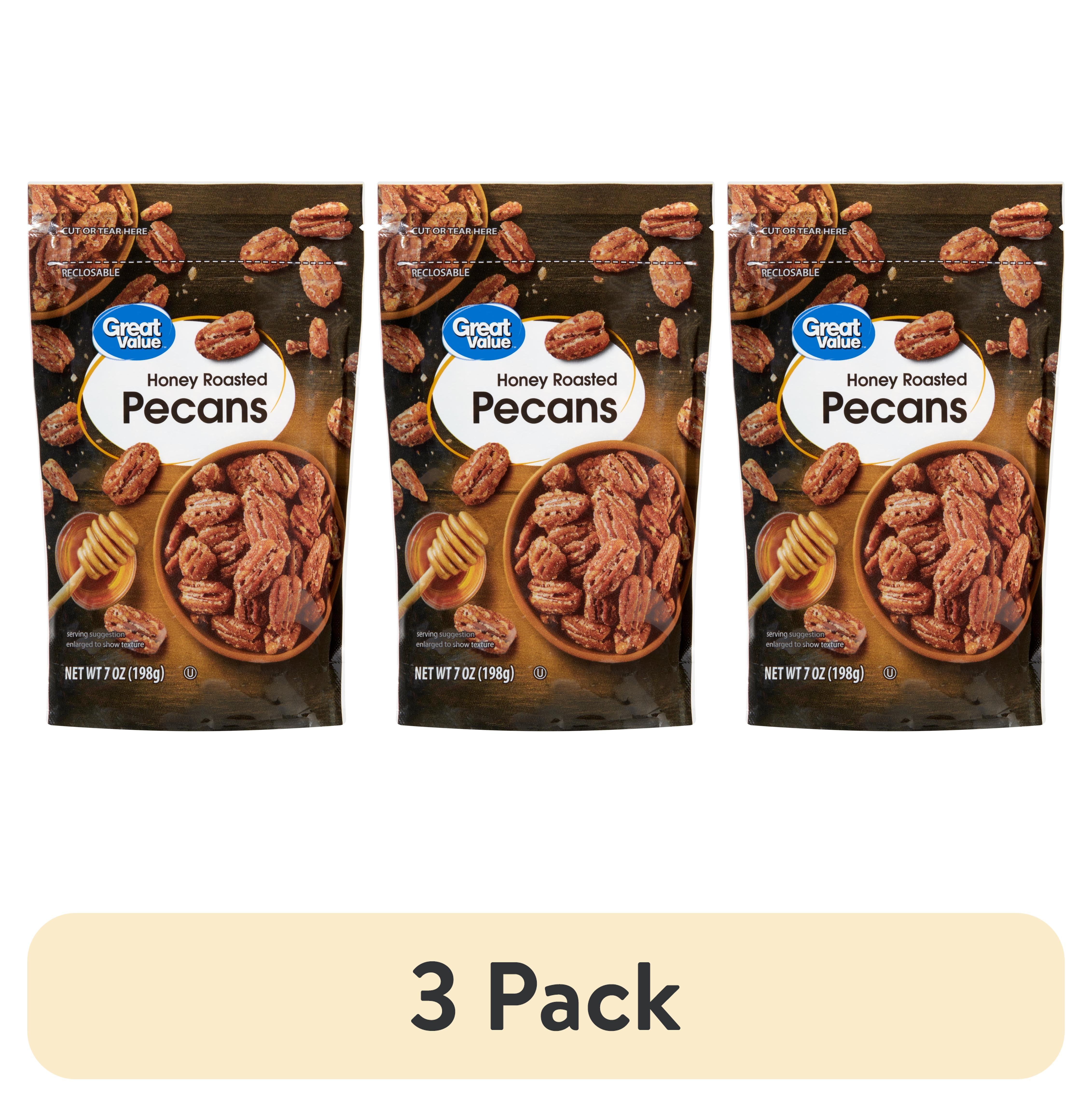 (3 pack) Great Value Honey Roast Pecans 7oz