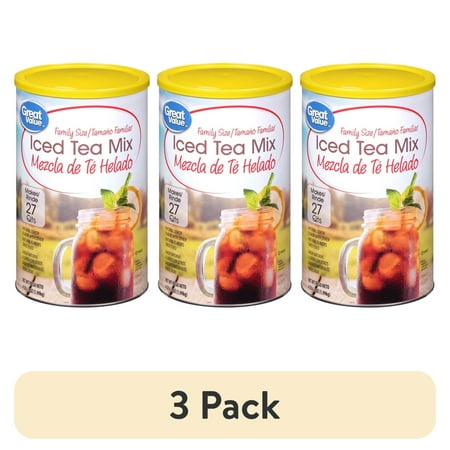 (3 pack) Great Value Iced Tea Mix, 4 lb 6.3 oz