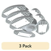 (3 pack) Great Value LED Daylight Garage Light, 30-Watt (3000-Lumen) 3 Adjustable Lighted Blades, E26 Screw-in Base