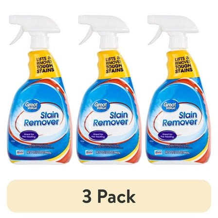 (3 pack) Great Value Laundry Stain Remover, 32 oz
