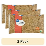 (3 pack) Great Value Lentils, 4 lb