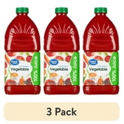 (3 pack) Great Value Low Sodium Vegetable 100% Juice, 64 fl oz