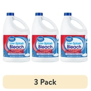 (3 pack) Great Value Concentrated Low Splash Bleach, 121 fl oz