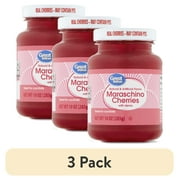 (3 pack) Great Value Maraschino Cherries with Stems, 10 oz