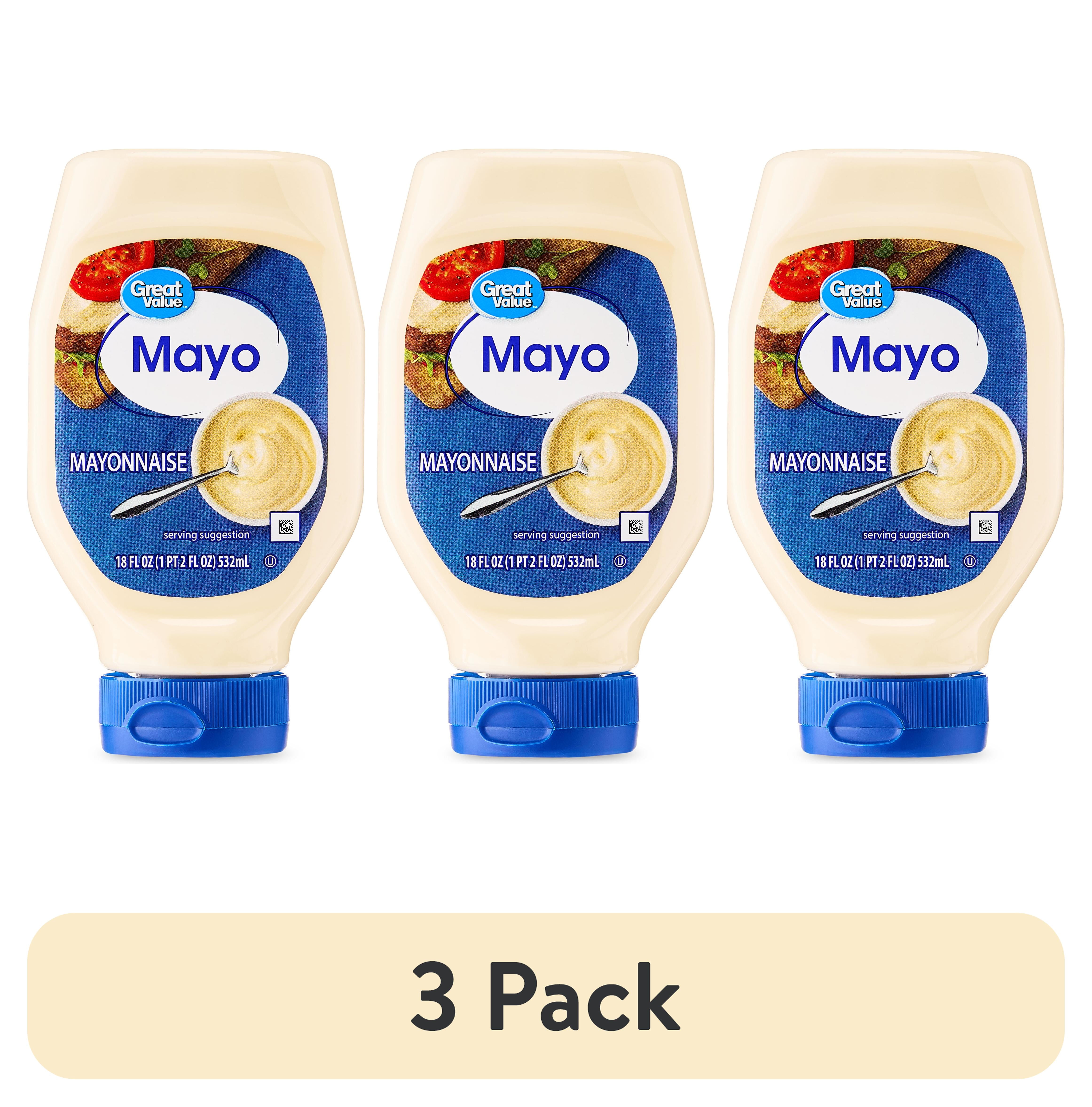 3 pack) Great Value Mayonnaise, 18 fl oz - Walmart.com
