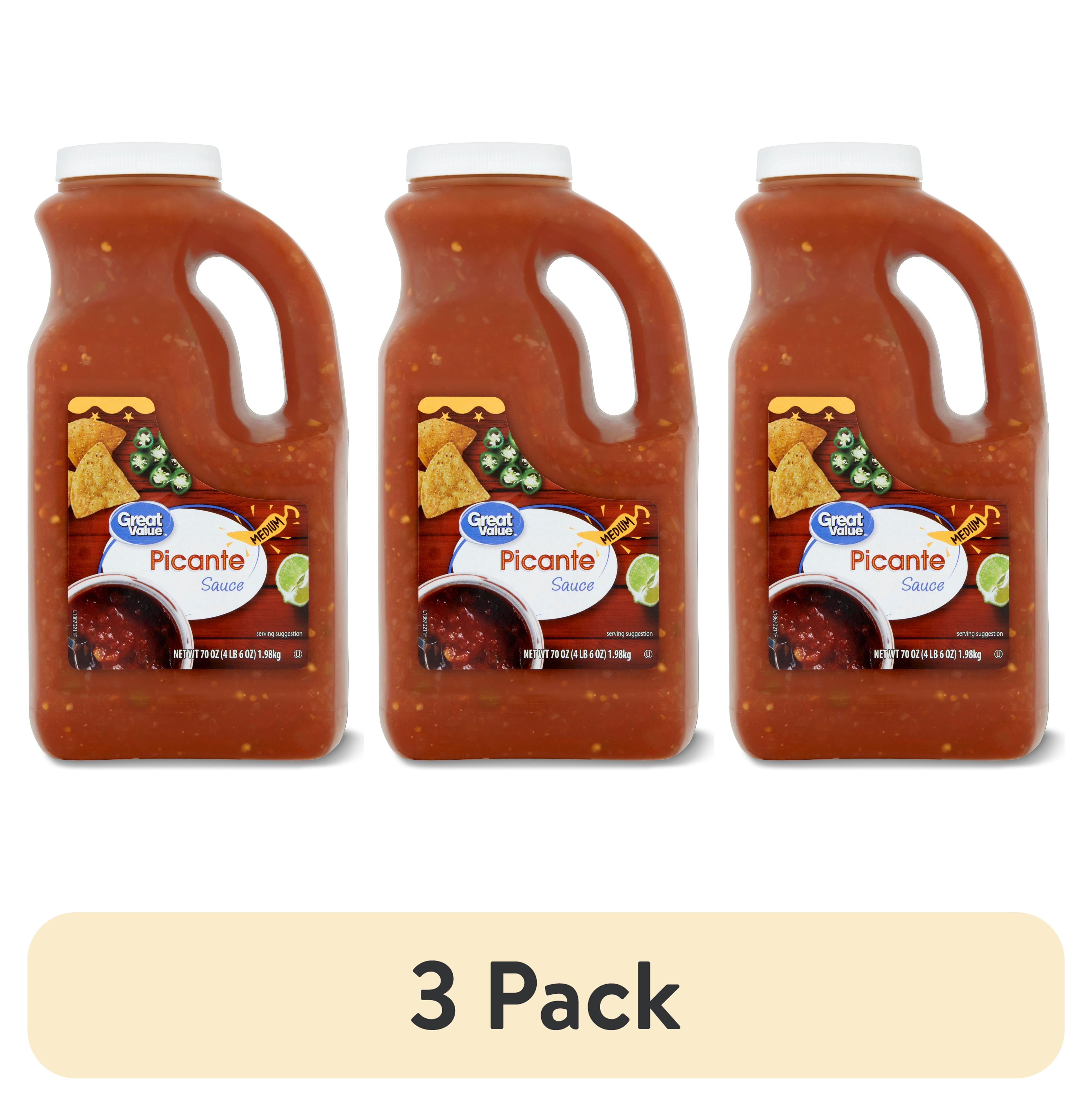 Great valueページ 3 pack) Great Value Medium Picante Sauce, 70 oz - Walmart.com