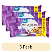 (3 pack) Great Value Milk Chocolate Chips, 23 oz Bag