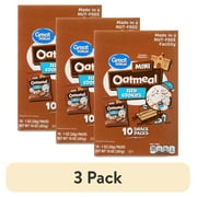 (3 pack) Great Value Mini Iced Oatmeal Cookies, 1 oz, 10 Snack Packs