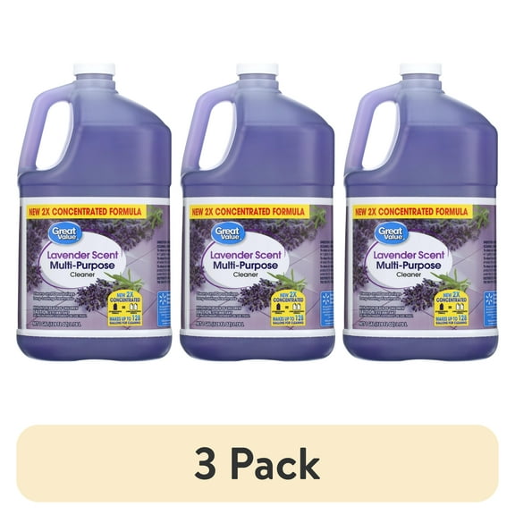 (3 pack) Great Value Multi Purpose Cleaner, Lavender Scent, 128 fl oz