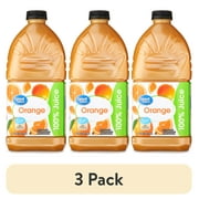 (3 pack) Great Value Orange 100% Juice, 64 fl oz