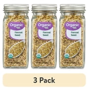(3 pack) Great Value Organic Fennel Seed, 1.6 oz