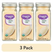 (3 pack) Great Value Organic Garlic Salt, 4.2 oz