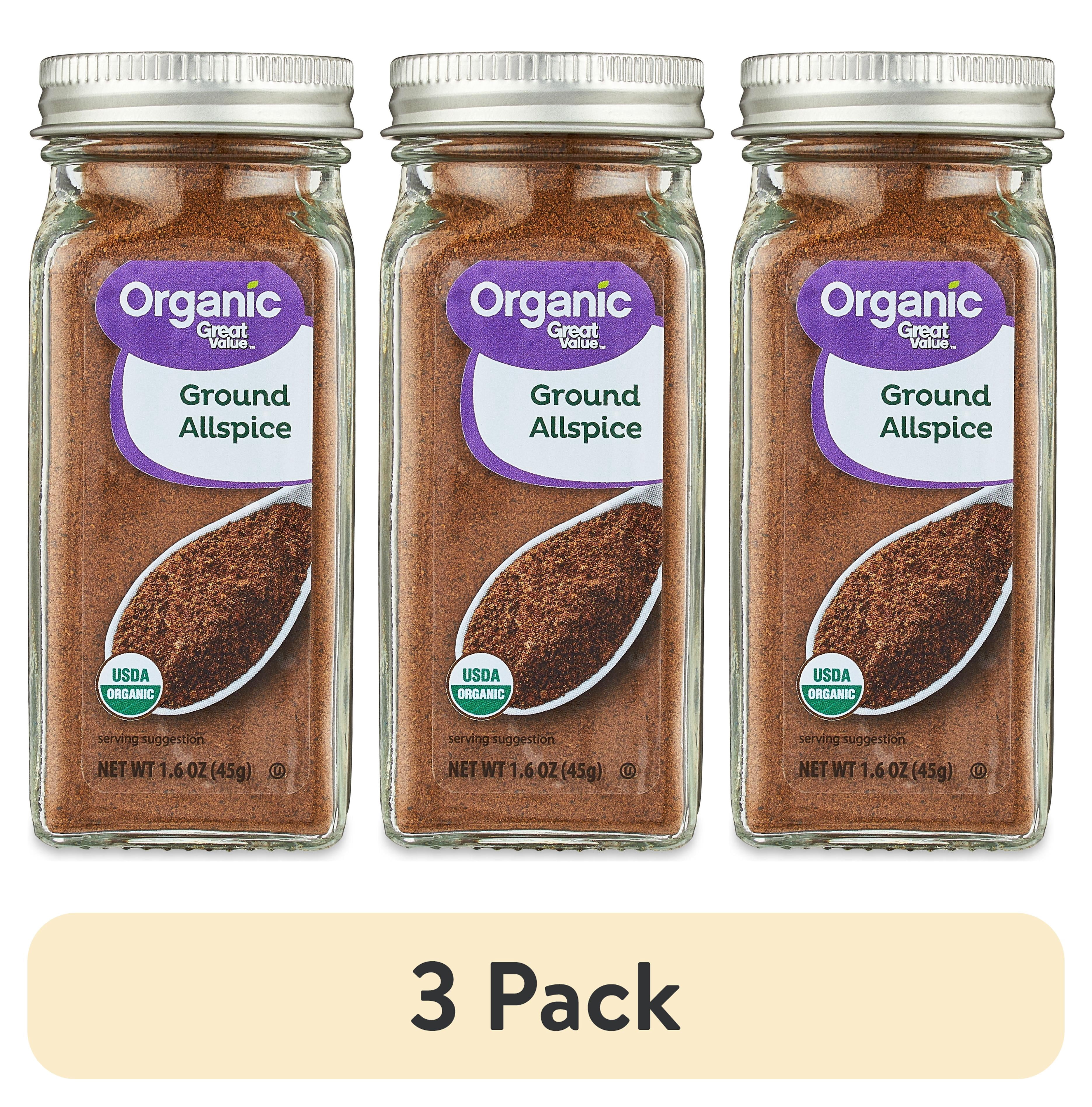 (3 pack) Great Value Organic Ground Allspice, 1.6 oz