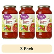 (3 pack) Great Value Organic Tomato Basil Pasta Sauce 24oz