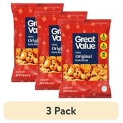 (3 pack) Great Value Original Chicharrónes Fried Pork Rinds, 5 oz