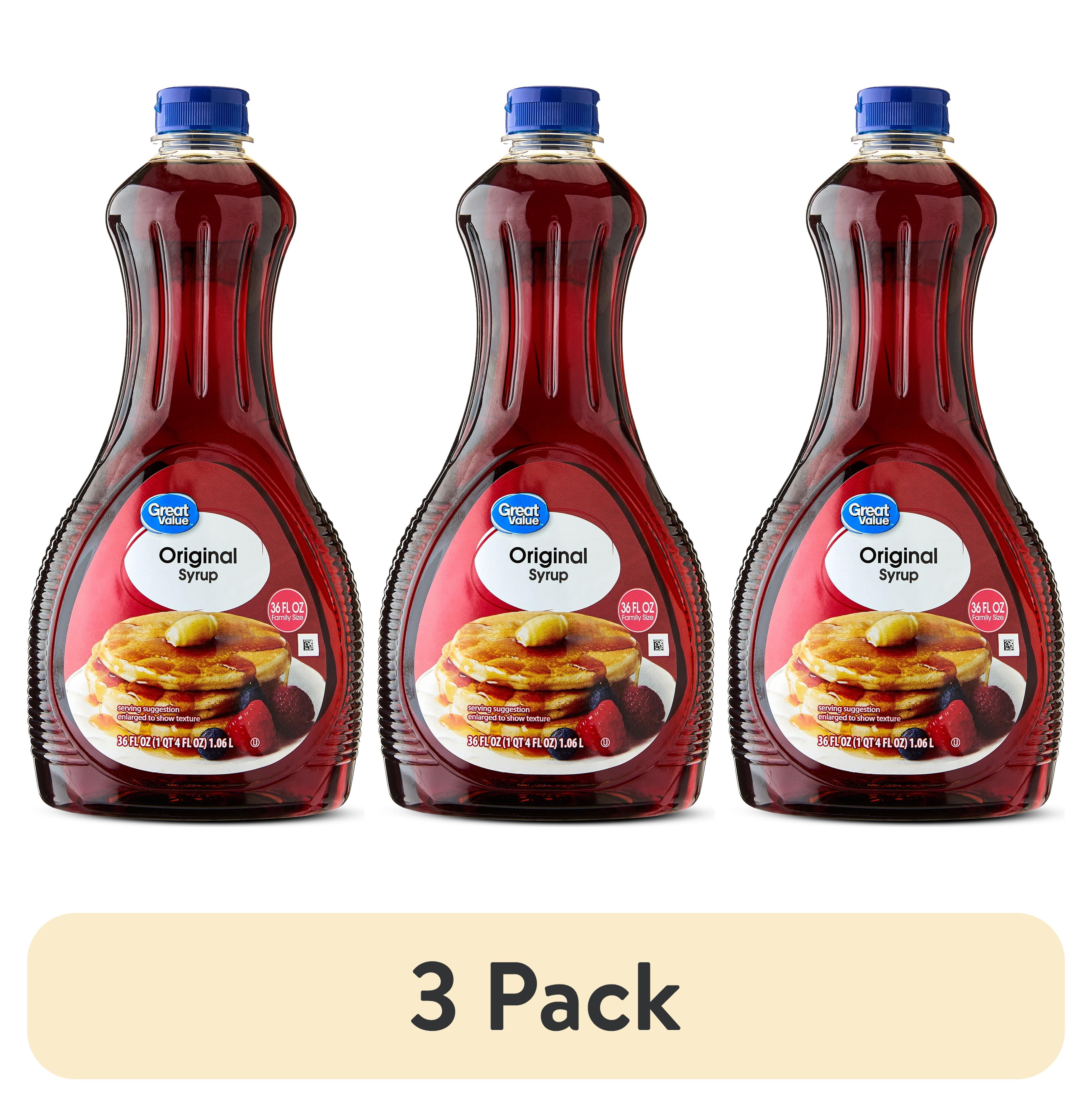 3 pack) Great Value Original Syrup, 36 fl oz - Walmart.com